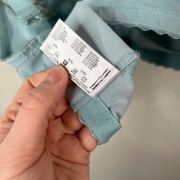 Glamorise MagicLift Original Support Bra Glacier Blue 40H Wirefree 1000 - Picture 5 of 9